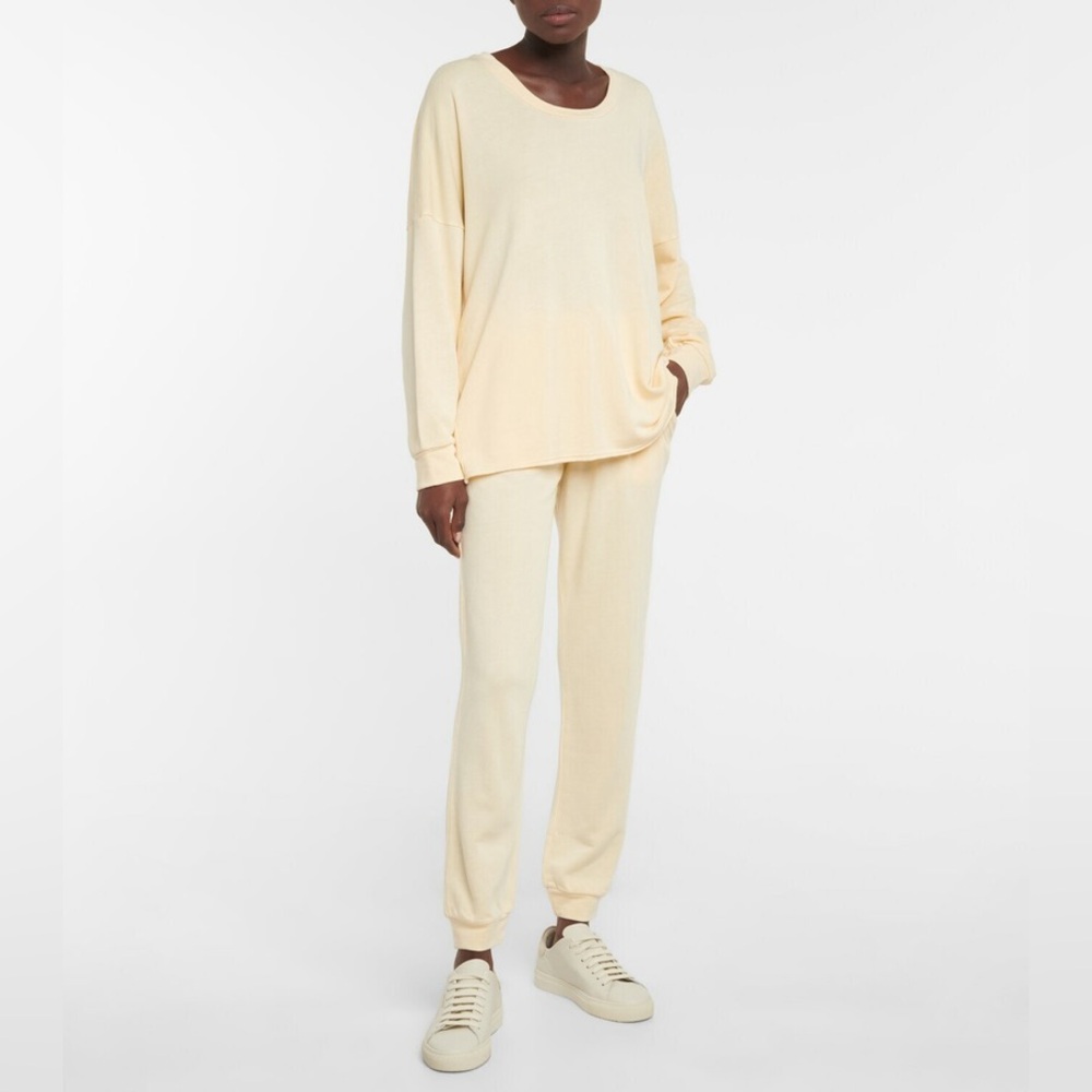 NWT LANSTON Revolve Cuffed Jogger Pants in Ivory Size Medium